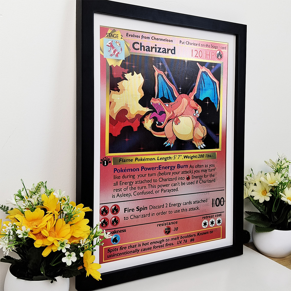Board Game Pokemon - Anime Pokemon 3D Lenticular Poster Charizard