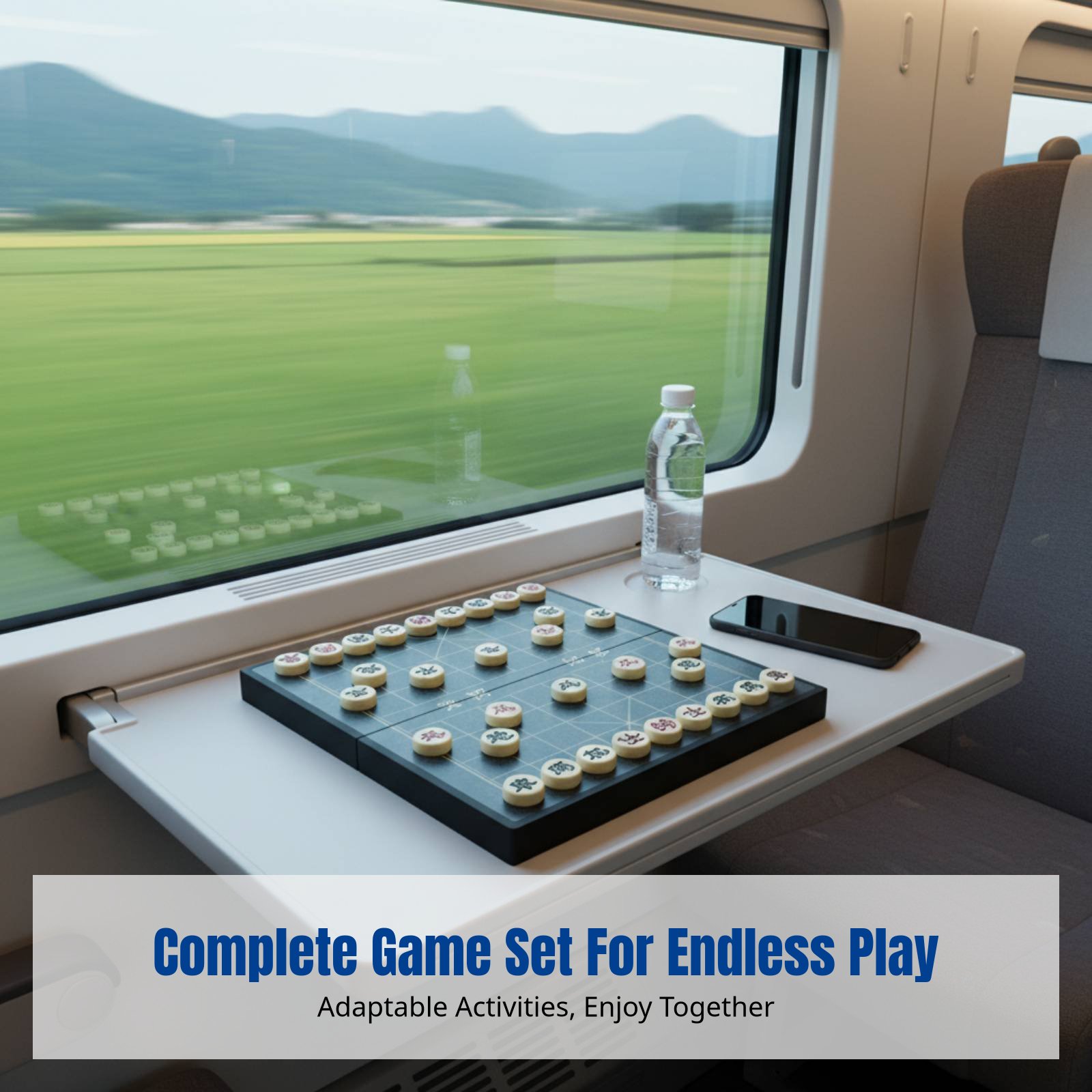 Board Game Is - Foldable Chess Set, Multi-Game Board, Kids