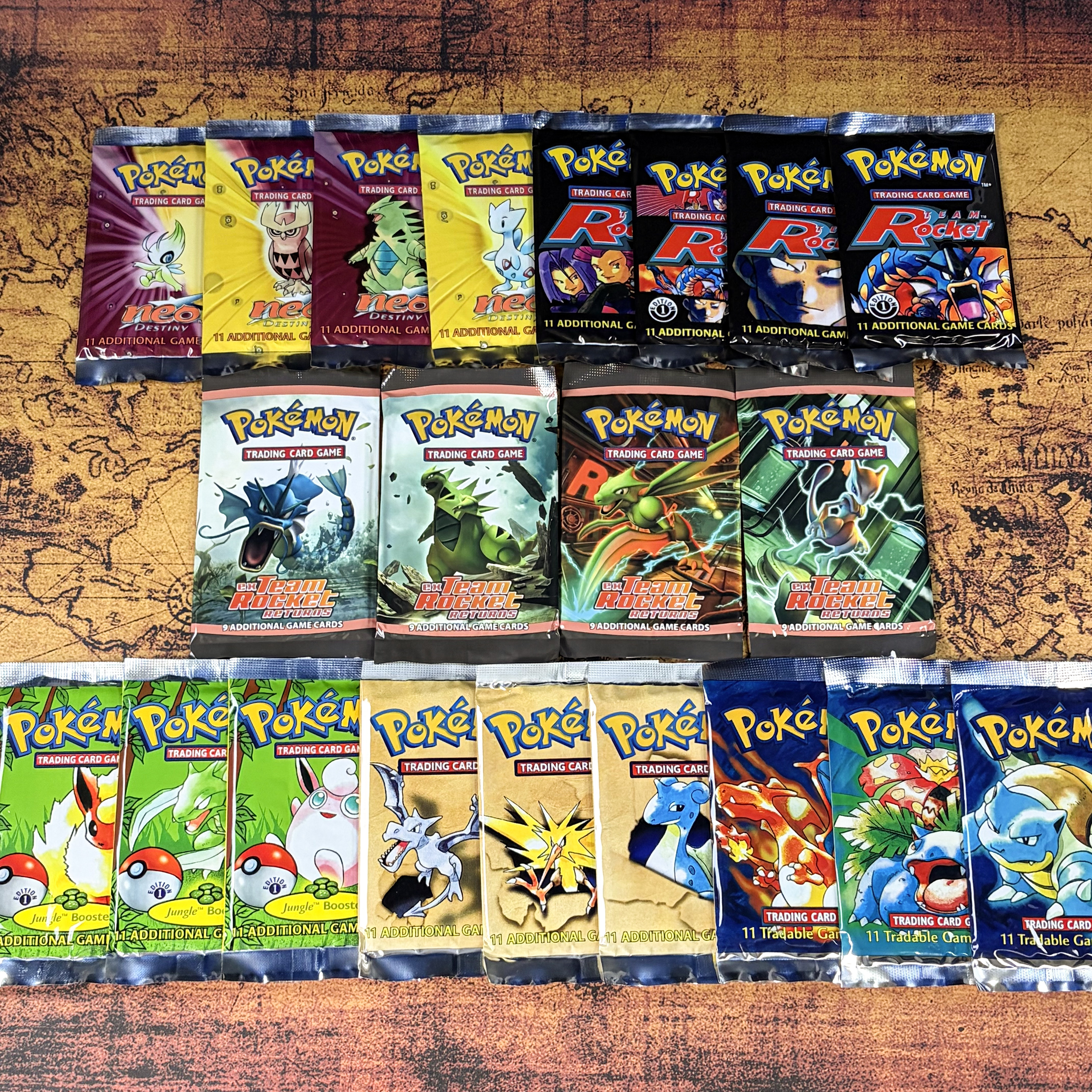 Board Game Pokemon - Vintage PTCG Sealed Booster Packs Destiny/Team