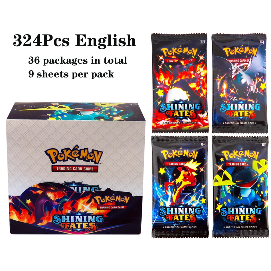 324Pcs/box Pokemon TCG: Shinin – Board Game Pokemon recenzja i cena