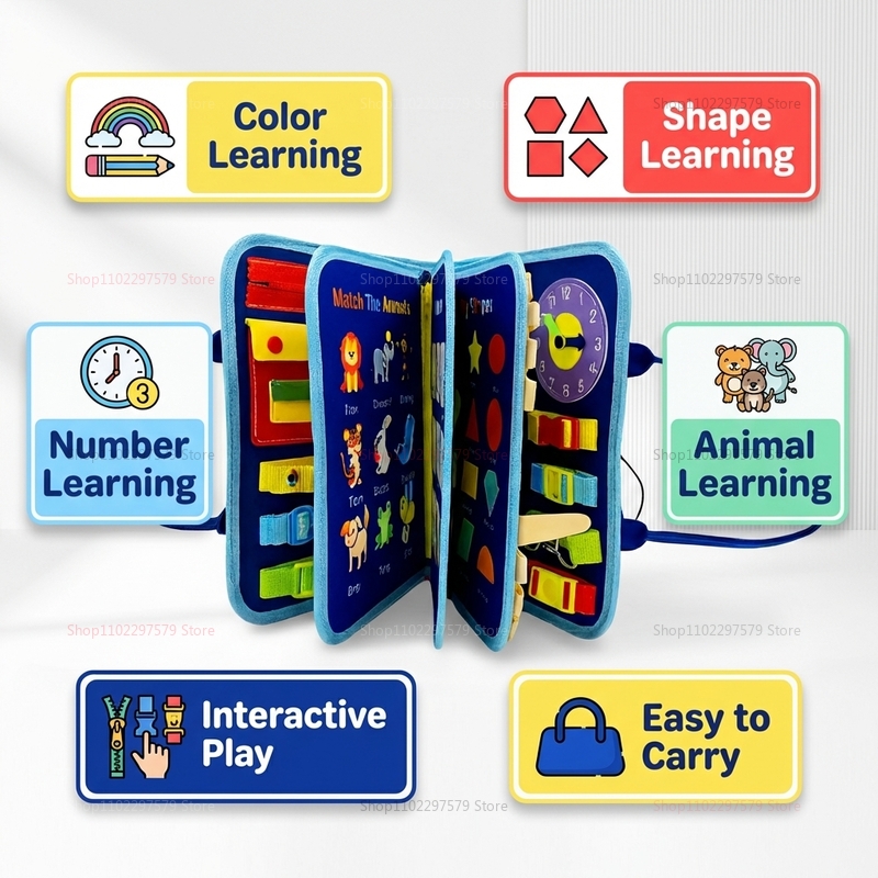 Montessori Busy Board Sensory  – Board Game Word recenzja i cena