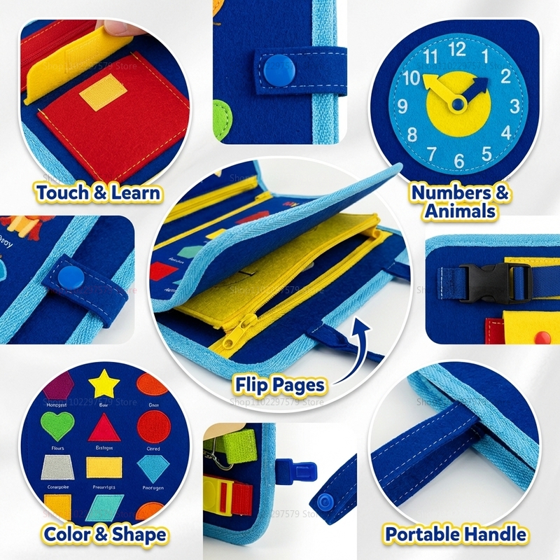 Montessori Busy Board Sensory  – Board Game Word recenzja i cena
