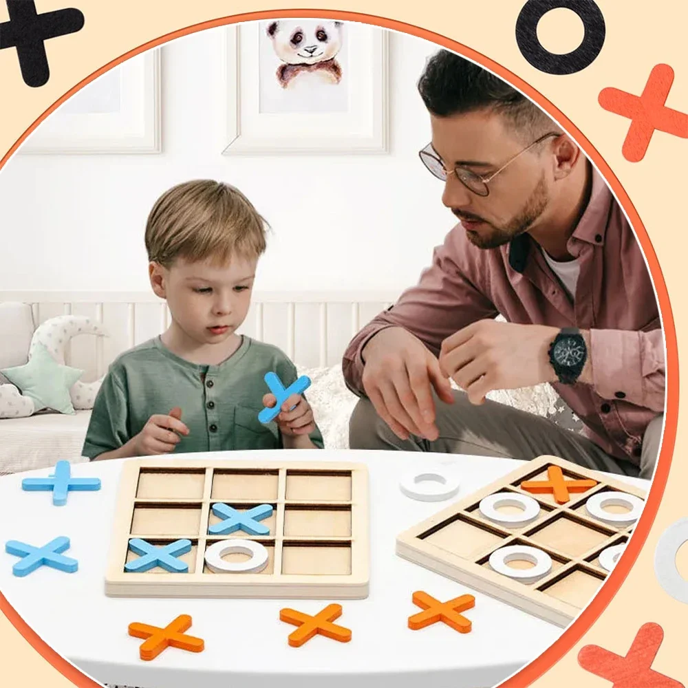 Wooden XO Tic Tac Toe Game Min – Board Game Word recenzja i cena