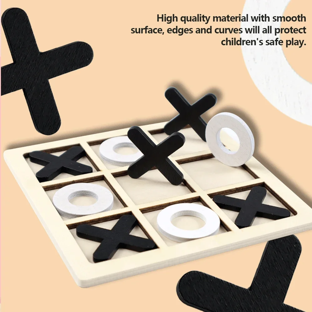 Wooden XO Tic Tac Toe Game Min – Board Game Word recenzja i cena