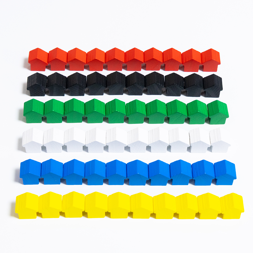 100Pcs Little House Meeples, 1 – Board Game Vector recenzja i cena
