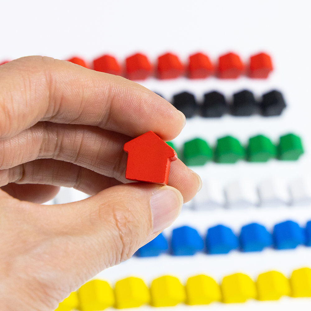 100Pcs Little House Meeples, 1 – Board Game Vector recenzja i cena