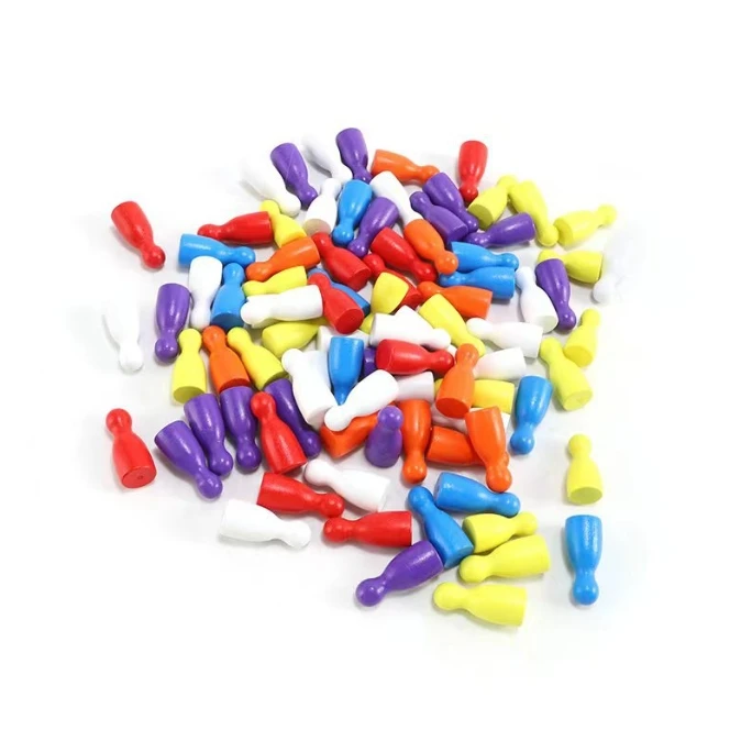 100 Pcs Colorful Wooden Chess  – Board Game Vector recenzja i cena