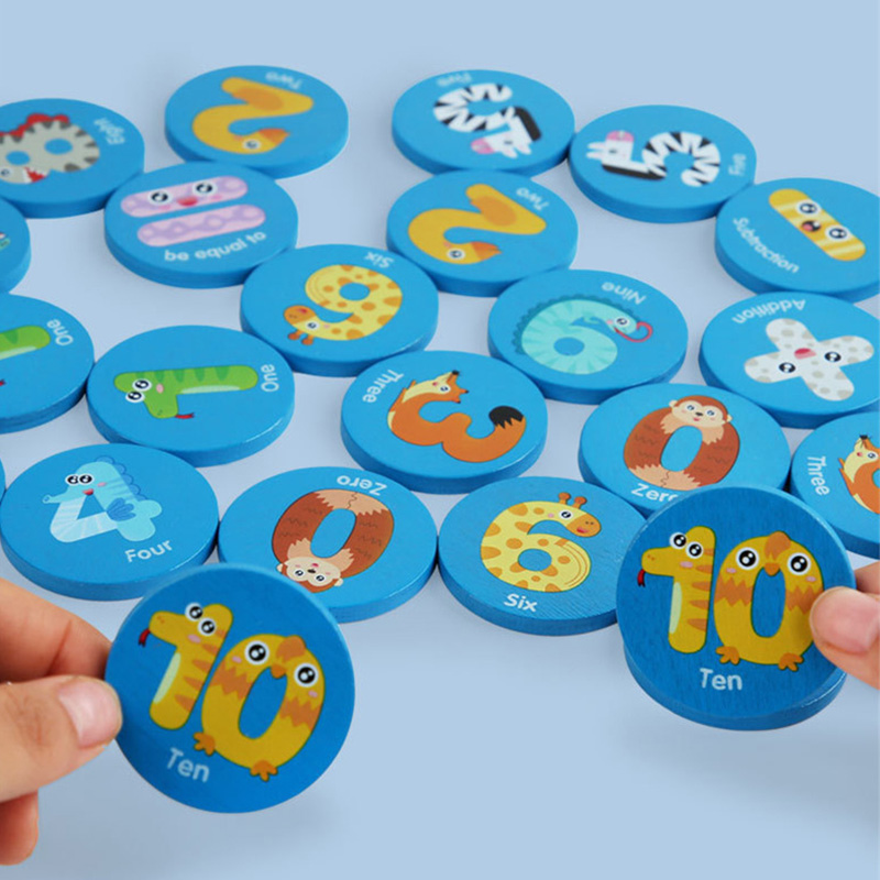 Kids Educational Wooden Memory – Board Game Word recenzja i cena