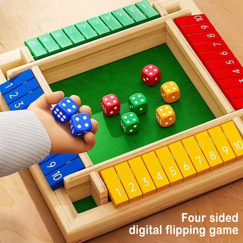 Box Game Wooden Dice Four-Side – Board Game Flip 7 recenzja i cena
