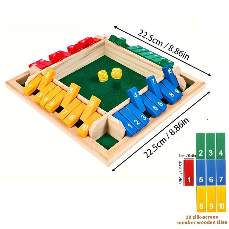 Box Game Wooden Dice Four-Side – Board Game Flip 7 recenzja i cena
