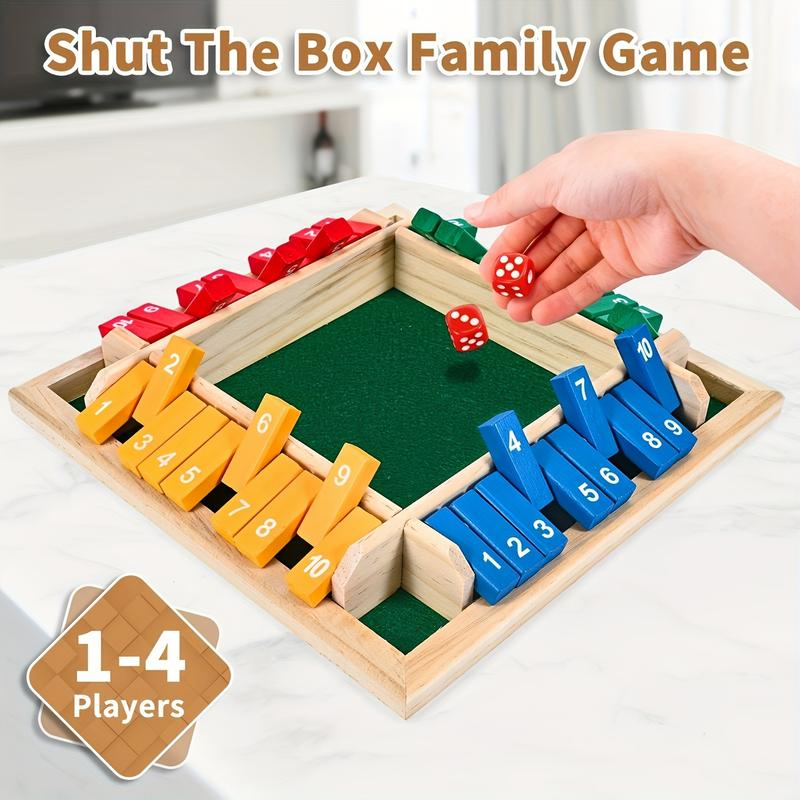 Box Game Wooden Dice Four-Side – Board Game Flip 7 recenzja i cena