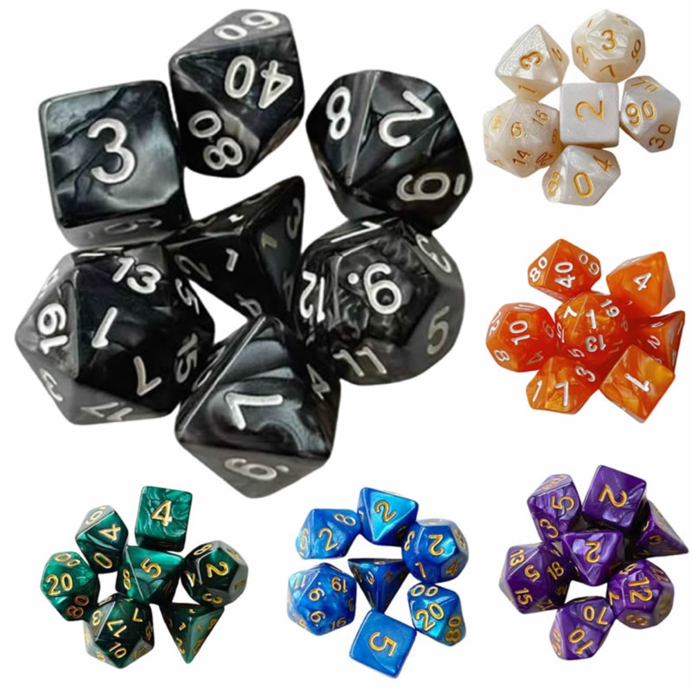 7pcs Dice Set Board Games Roll – Board Game Vector recenzja i cena