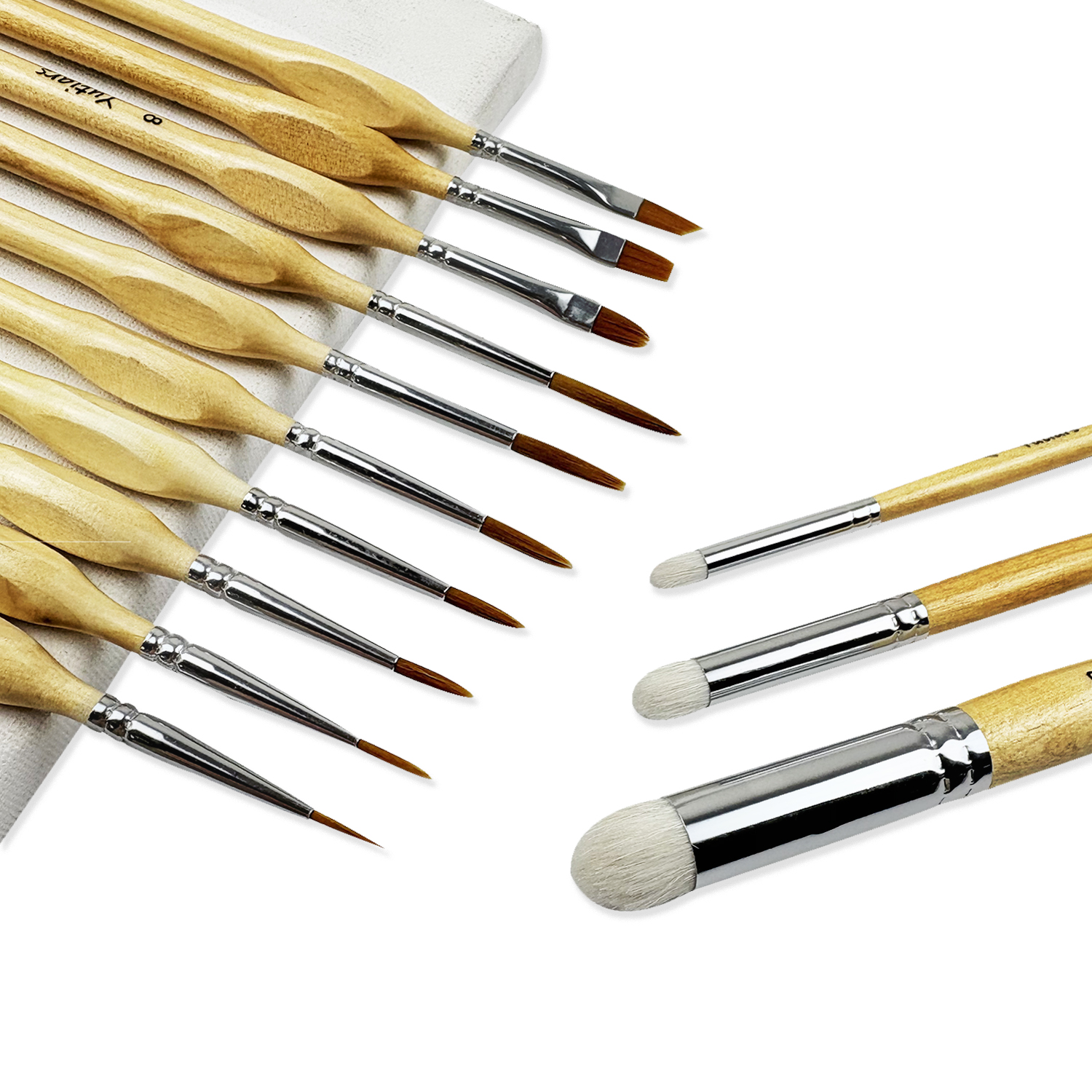 3Pcs Wooden Dry Brush Miniatur – Miniature Painting Set recenzja i cena