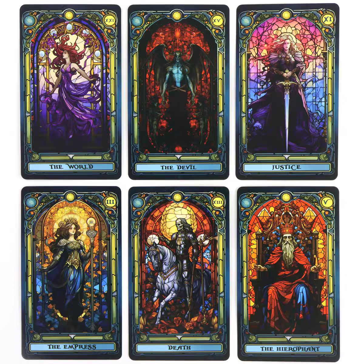 Stained Glass Tarot Deck 78 Ca – Board Game Oracle recenzja i cena