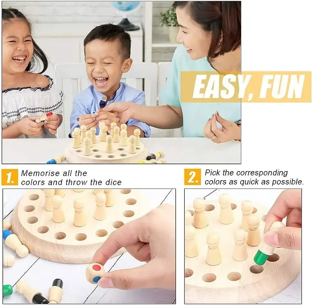 1PC Wooden Memory Match Stick  – Board Game Word recenzja i cena