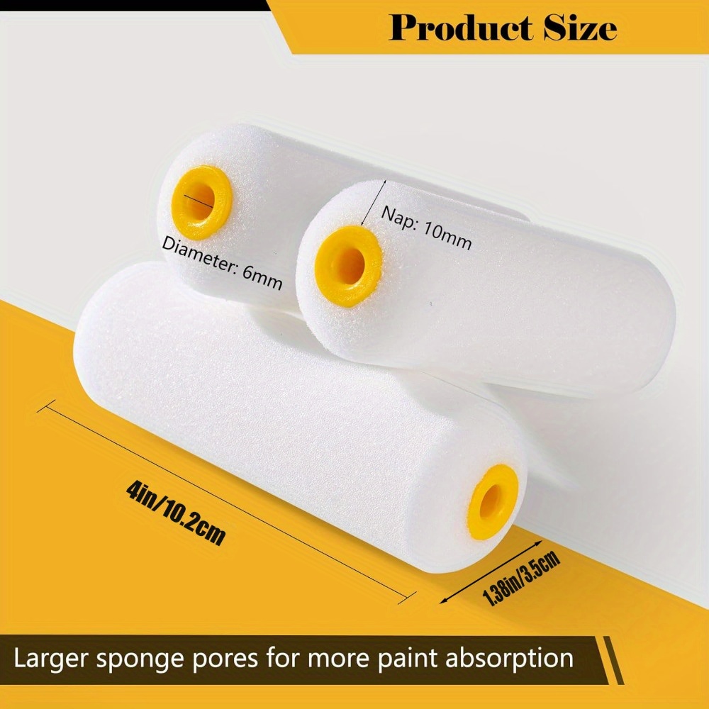 10 pcs Sponge Paint Roller Sma – Miniature Painting Set recenzja i cena