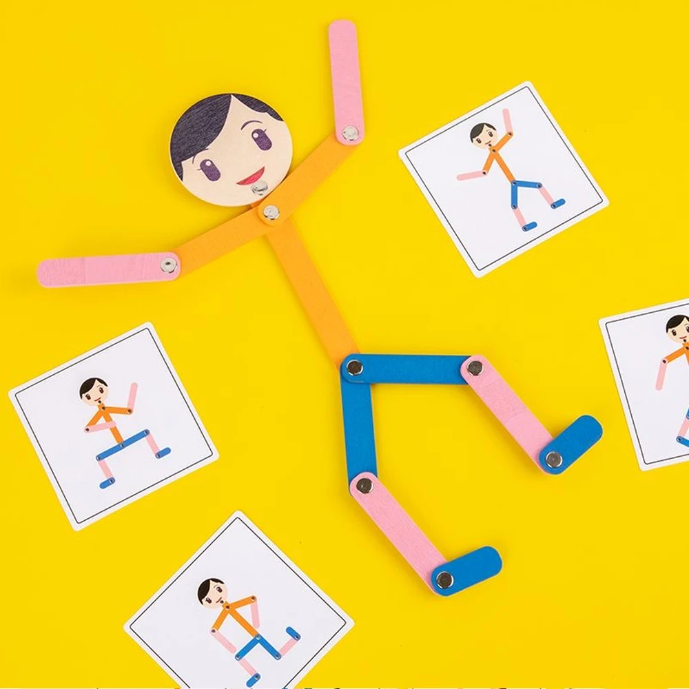 Sport Wooden Man Material DIY  – Board Game Word recenzja i cena
